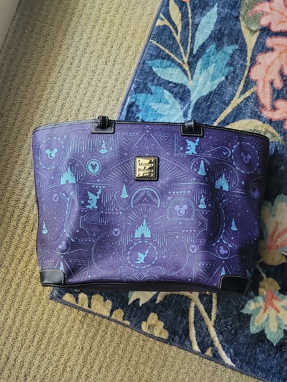 Disney Parks Large Purple Tote